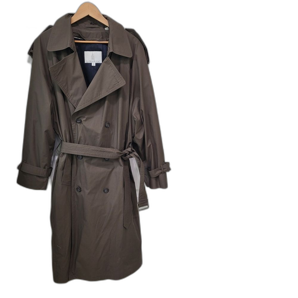 Classic Taupe Trench Coat by London Fog with Removeable Liner 42 Reg